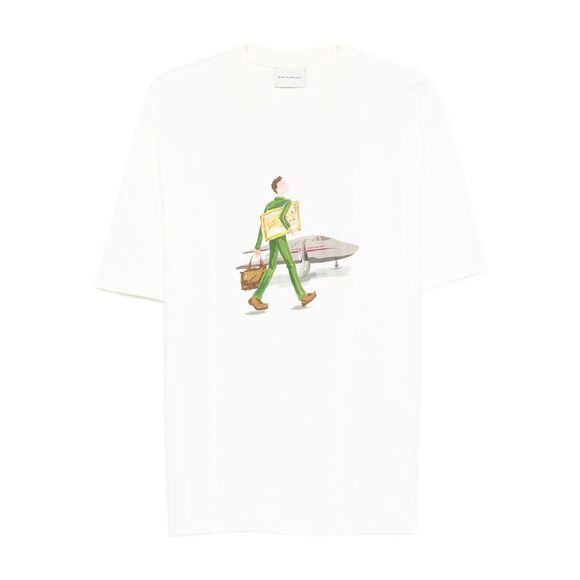 Drole De Monsieur White T-Shirts & Vests - T-Shirts Men